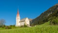 Church of the village in South Tyrol, Racines, Trentino Alto Adige, Italy Royalty Free Stock Photo