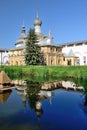 Church of Virgin the Hodegetria in Rostov Kremlin Russia with specular reflection. Royalty Free Stock Photo