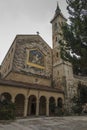 Church of the Visitation where the Virgin Mary visited her cousin Elisabeth and Zacharias and where she recited the Magnificat, in Royalty Free Stock Photo