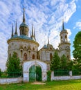 Church of the Vladimir Icon of the Mother of God - a famous monument of Russian pseudo-Gothic XVIII century in the village of Byk