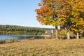 Church on Wachusett Reservoir Royalty Free Stock Photo