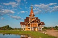 The church was built in the style of Novgorod wooden churches Royalty Free Stock Photo