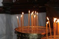 Church Wax Candles Royalty Free Stock Photo