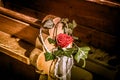 Church wedding decoration Royalty Free Stock Photo