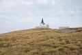 The church which is on the peak of Kajmakchalan, place of a WWI battle. Royalty Free Stock Photo