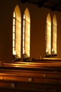 Church window light. Royalty Free Stock Photo