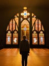 Church window stained glass