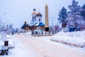 Church in winter