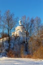 Church in winter Royalty Free Stock Photo