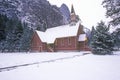 Church in Winter, Yosemite Valley, California Royalty Free Stock Photo