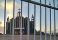 Church at Wokha town on a cloudy evening, Nagaland, India.