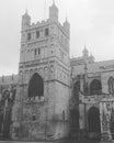 Church yard old history black and white