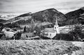 Church in Zdiar near Belianske Tatry, colorless