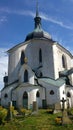 Church in Zelena Hora, Santini architecture, Czech Republic