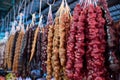 Traditional georgian caucassian sweets on a market