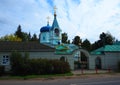 Churches and cathedrals of Mozhaysk. Orthodox architecture of an ancient Russian city. Royalty Free Stock Photo