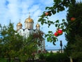 Churches and cathedrals of Mozhaysk. Orthodox architecture of an ancient Russian city. Royalty Free Stock Photo