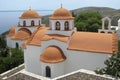 Churches of the monastery Savvas, Kalymnos Royalty Free Stock Photo