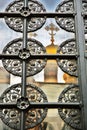 Churches of Moscow Kremlin. Color photo Royalty Free Stock Photo