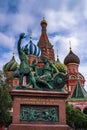 Churches in Moscow. Russia. Saint Basil`s Cathedral