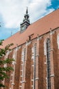 Churches in Poland. Ancient houses in European cities. Church.