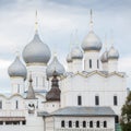 Churches in the Rostov Kremlin, Russia Royalty Free Stock Photo