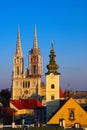 Churches of Zagreb, Croatia Royalty Free Stock Photo