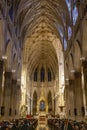 Churchgoers at St. Patrick\'s Cathedral, NYC Royalty Free Stock Photo