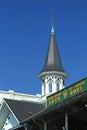 Churchill Downs racetrack steeple and sign