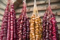 Churchkhela- nuts covered with grape or pomegranate juice