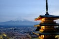 Chureito pagoda and Mount Fuji