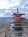 Chureito Pagoda, mount Fuji, Tokyo, japan Royalty Free Stock Photo