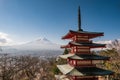 Chureito pagoda and Mountain Fuji