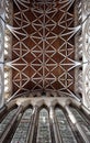 Churh interior, york minster ornate ceiling Royalty Free Stock Photo