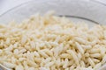 Churmure or murmure or moori, Puffed rice, food ingredient. Traditional food isolated on background Royalty Free Stock Photo