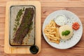 Churrasco steak plate Royalty Free Stock Photo