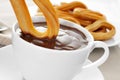 Churros with chocolate