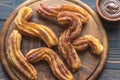 Churros with chocolate sauce