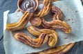 Churros with chocolate sauce