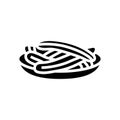 churros chocolate sweet food glyph icon vector illustration