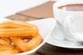 Churros with chocolate