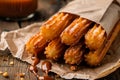 churros filled with dulce de leche