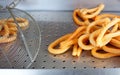 Churros fried crullers spanish flour fritters Royalty Free Stock Photo