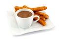 Churros with hot chocolate