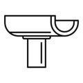 Chute gutter icon, outline style