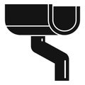 Chute gutter icon, simple style