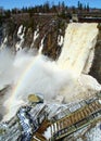 chute montmorency waterfall Royalty Free Stock Photo