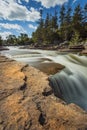 Chute Over Rocks Royalty Free Stock Photo