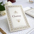Chutney invitation isolated on white background Royalty Free Stock Photo
