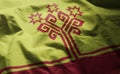 Chuvashia Flag Rumpled Close Up Royalty Free Stock Photo